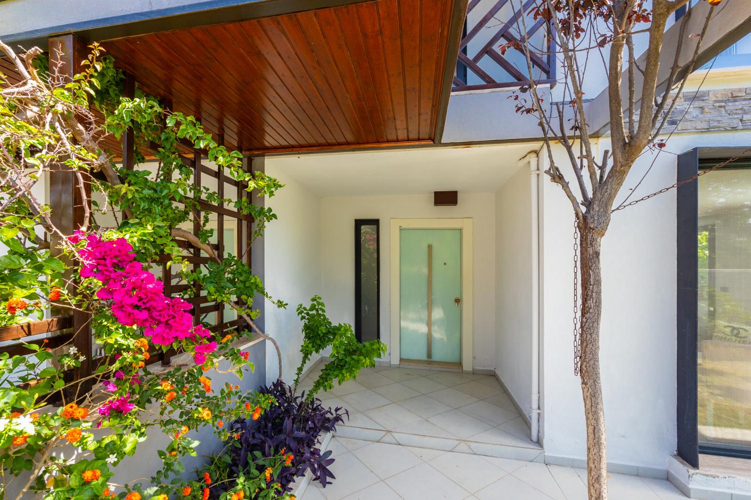 Entrance to villa