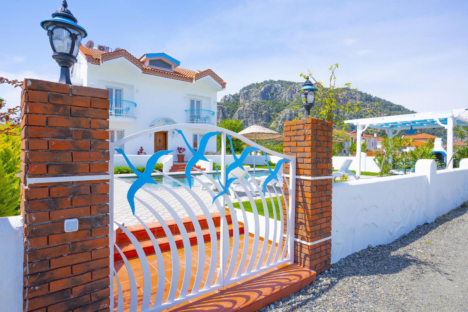 Entrance to villa
