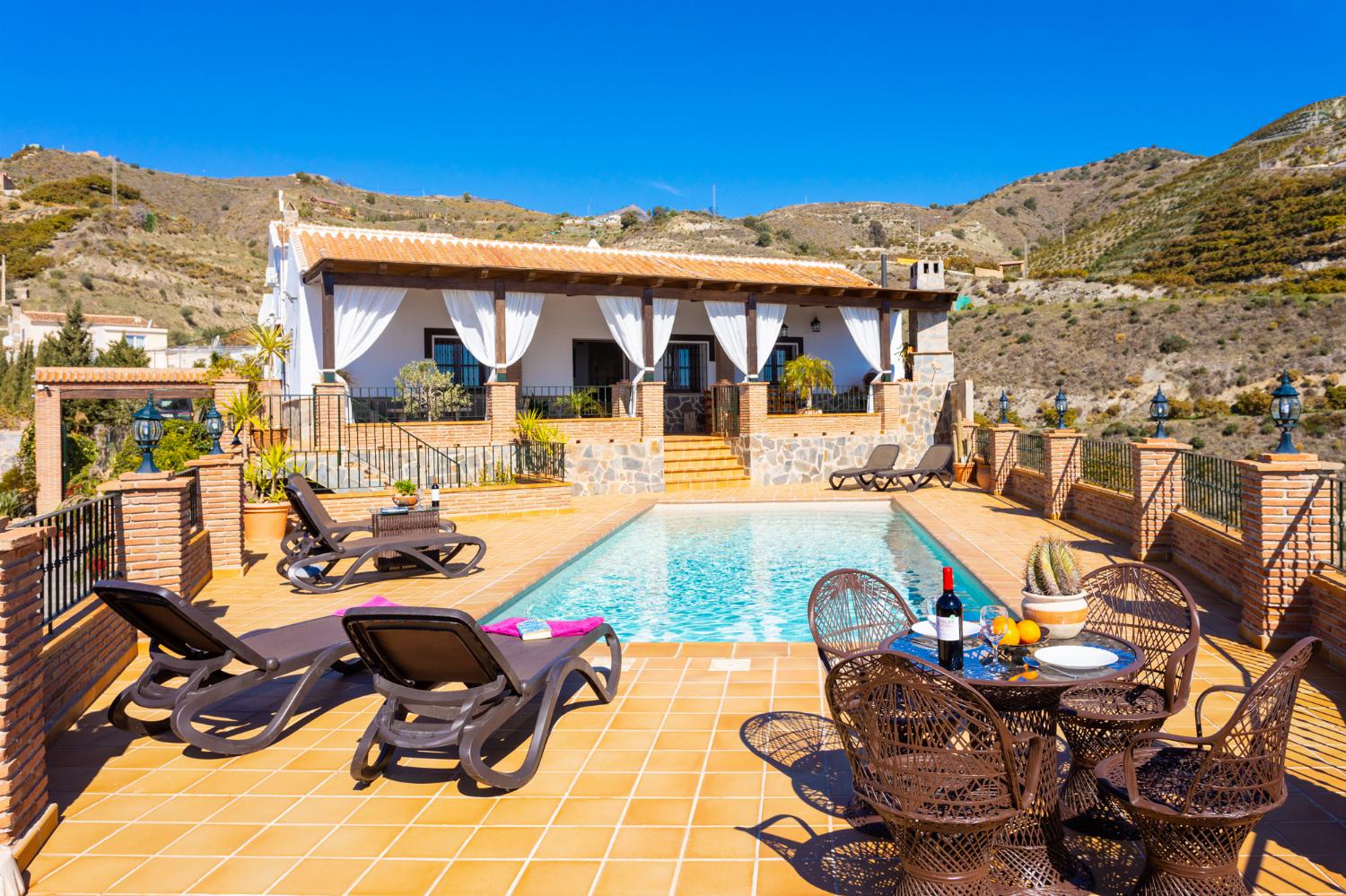 Beautiful villa with private pool and terrace with panoramic sea views