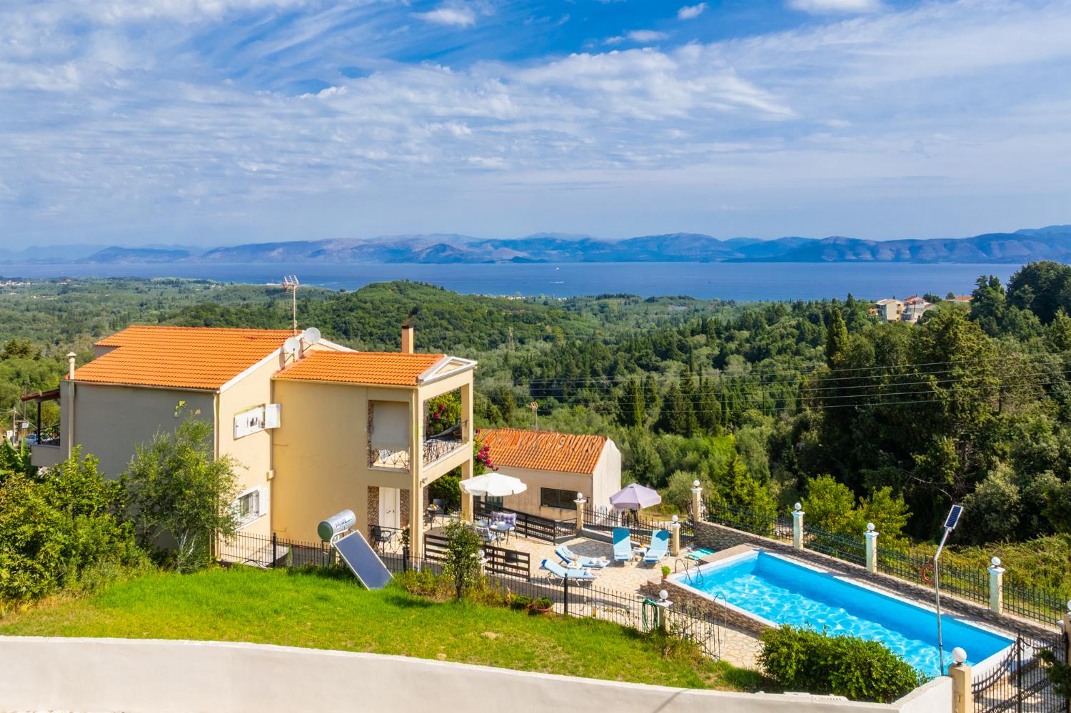 Beautiful villa with private pool and terrace with sea views