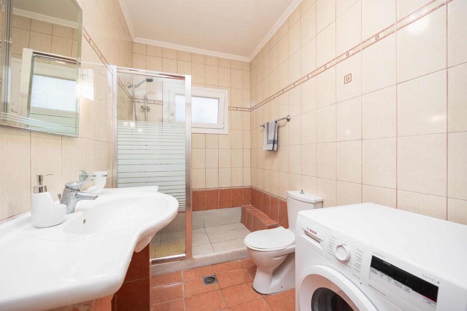 Ground floor: family bathroom with shower