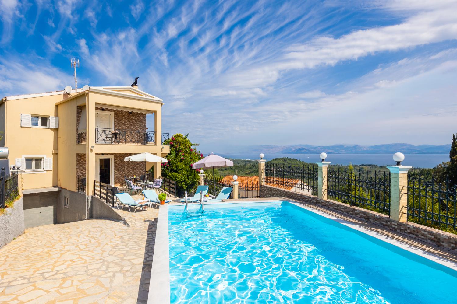 Beautiful villa with private pool and terrace with sea views
