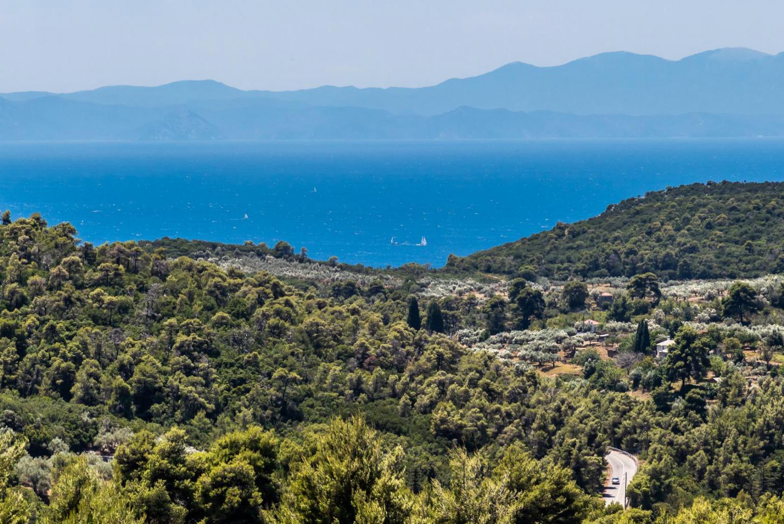 Beautiful panoramic sea view from the villa 