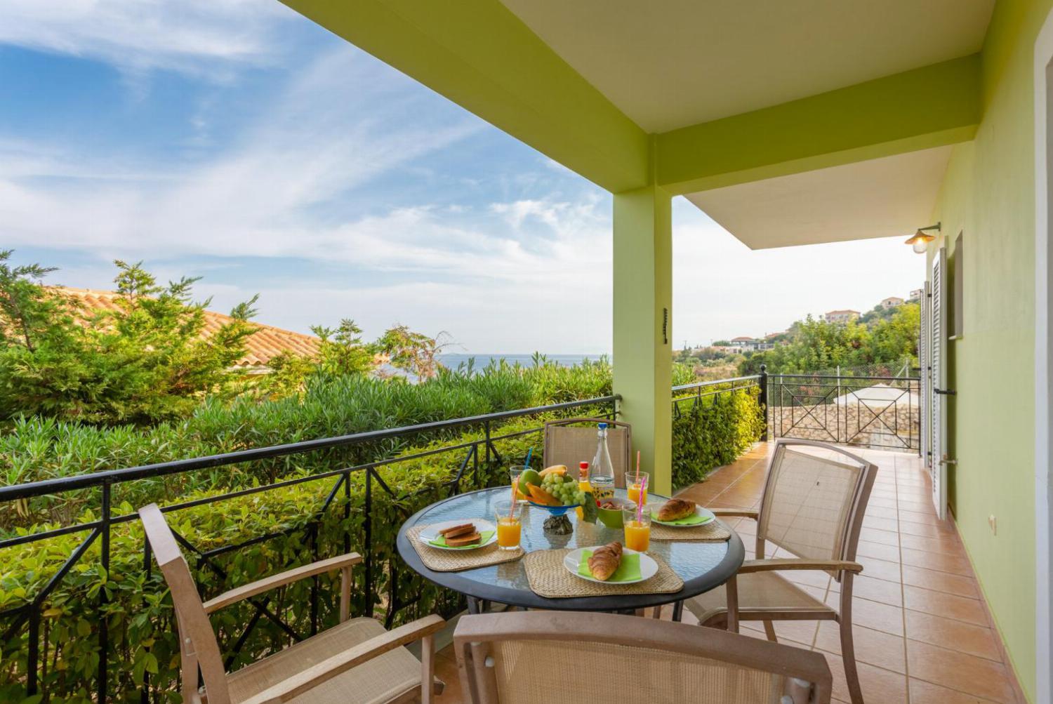 Terrace on ground floor with beautiful sea views 