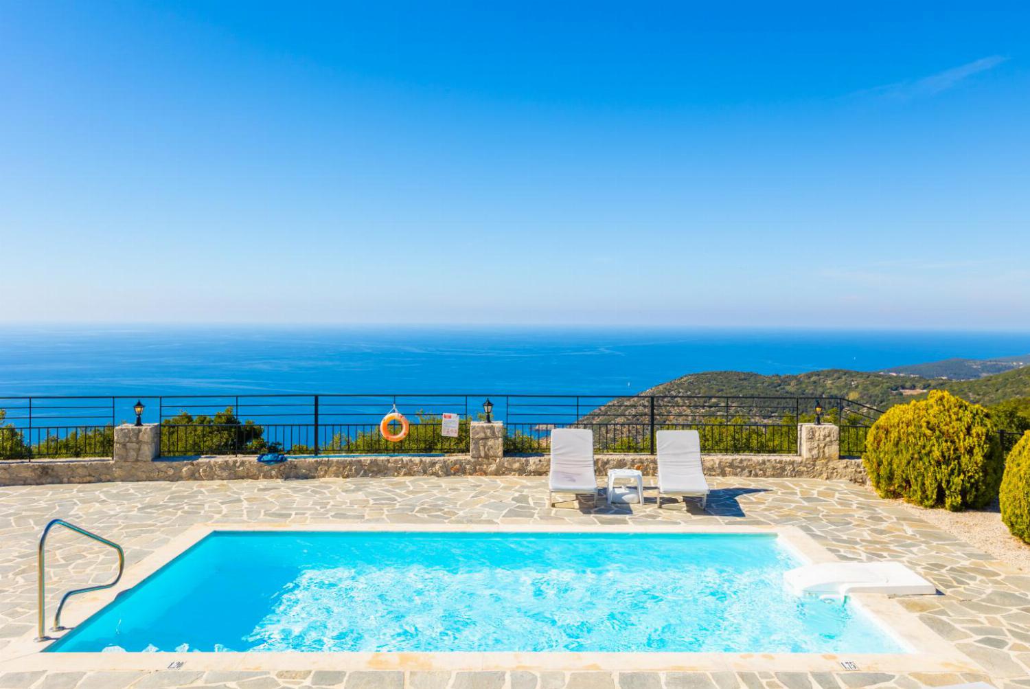 Beautiful villa with private pool, terrace, and garden with panoramic sea views