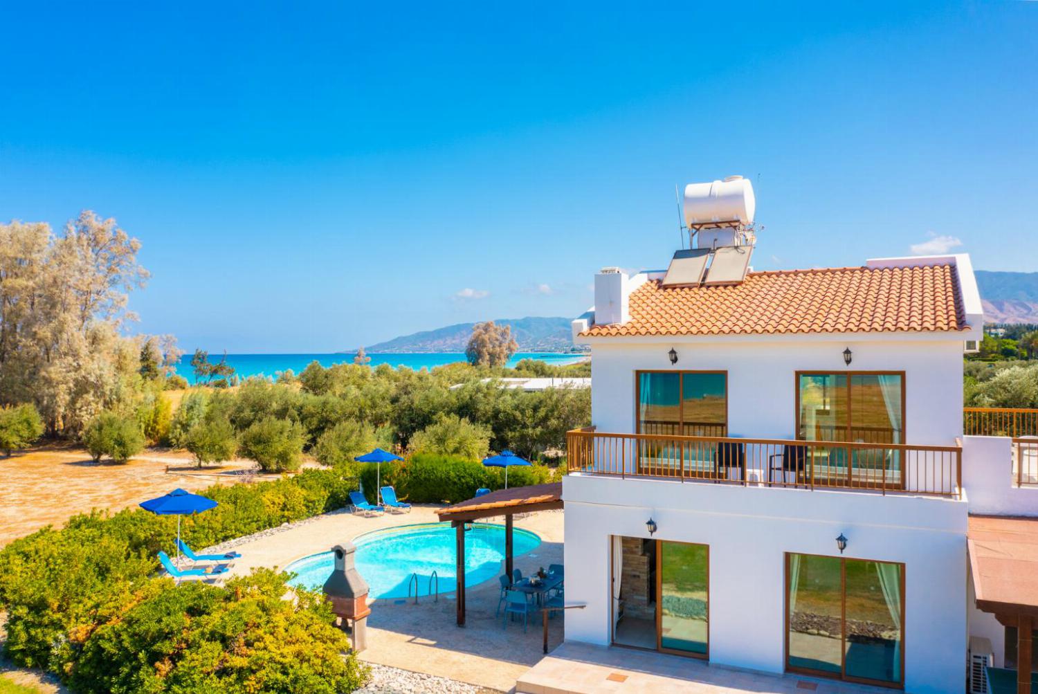 Beautiful villa with private pool, terrace, and garden with sea views