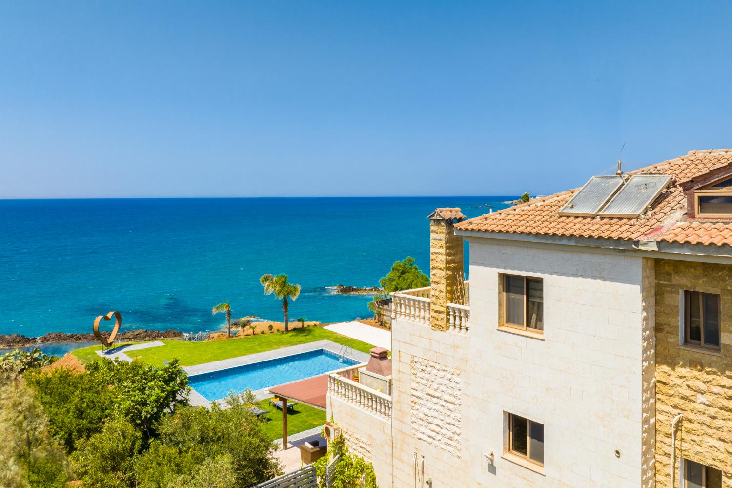 Aerial view of Villa Beach Heaven