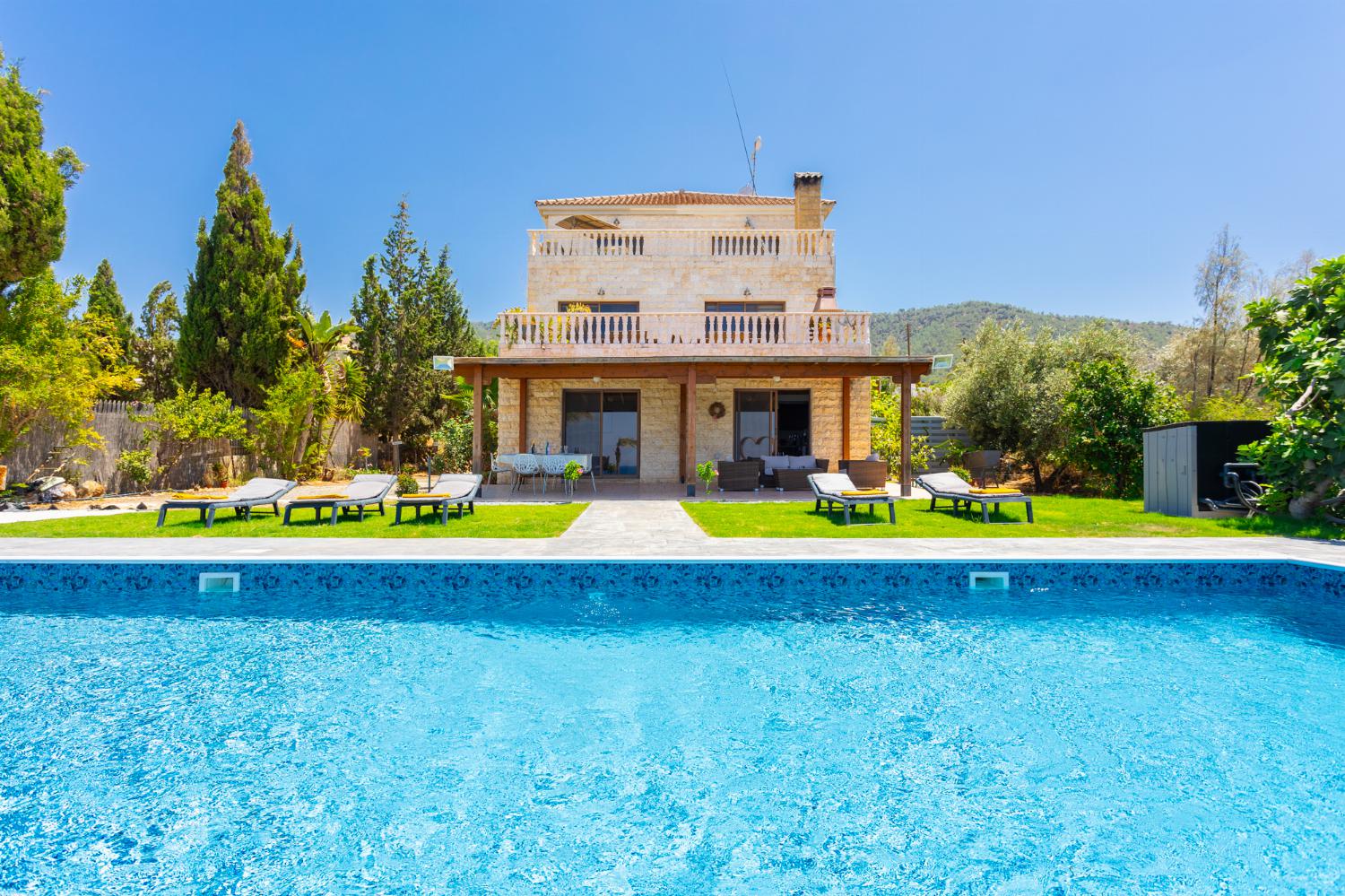 Beautiful villa with private pool and terrace with panoramic sea views