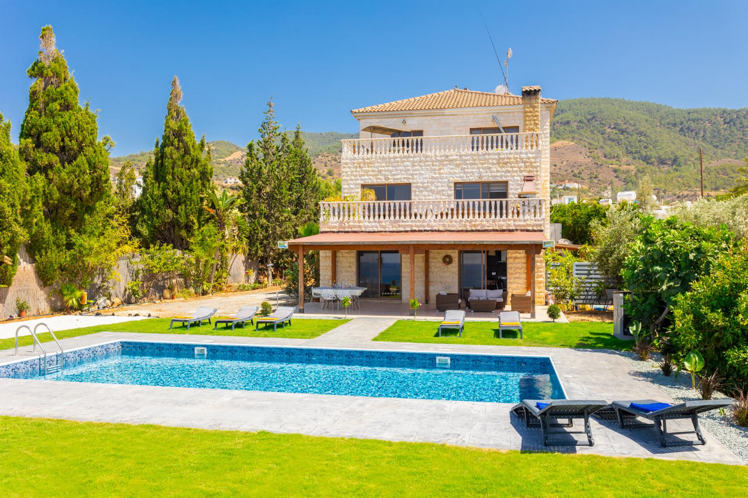 Beautiful villa with private pool and terrace with panoramic sea views