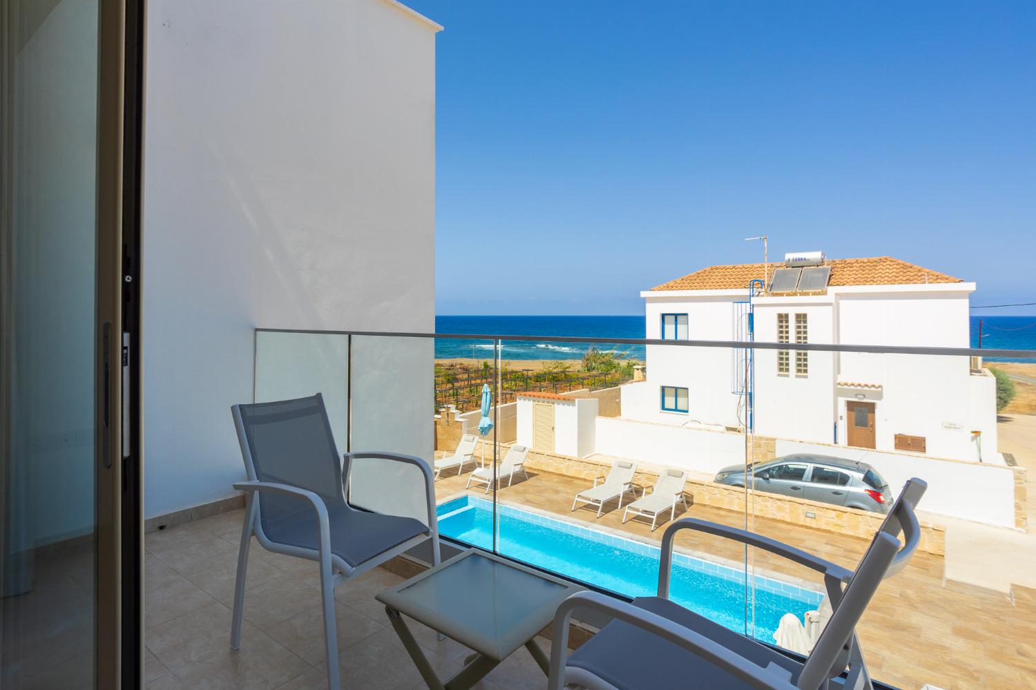 Balcony with sea views