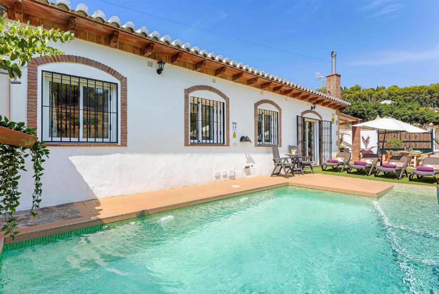 ,Beautiful villa with private pool and terrace with panoramic views