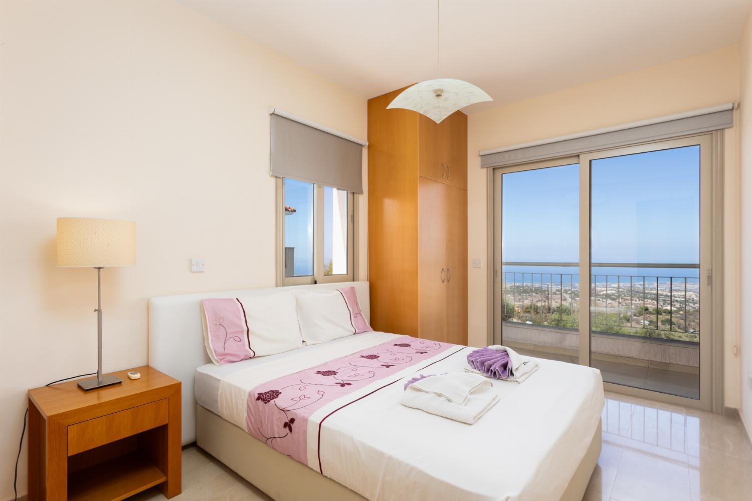 Double bedroom with A/C and sea views
