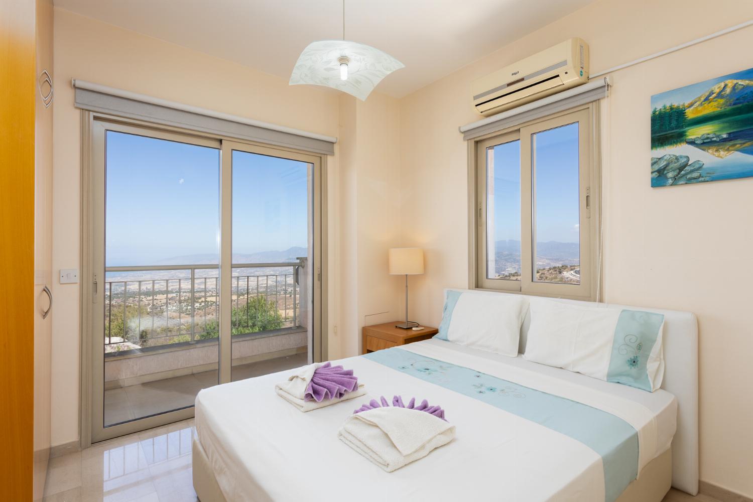 Double bedroom with A/C and sea views