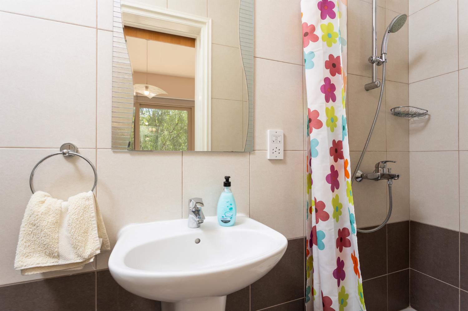 En suite bathroom with shower