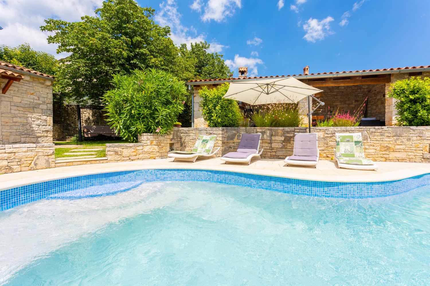 Private pool, terraces, and garden