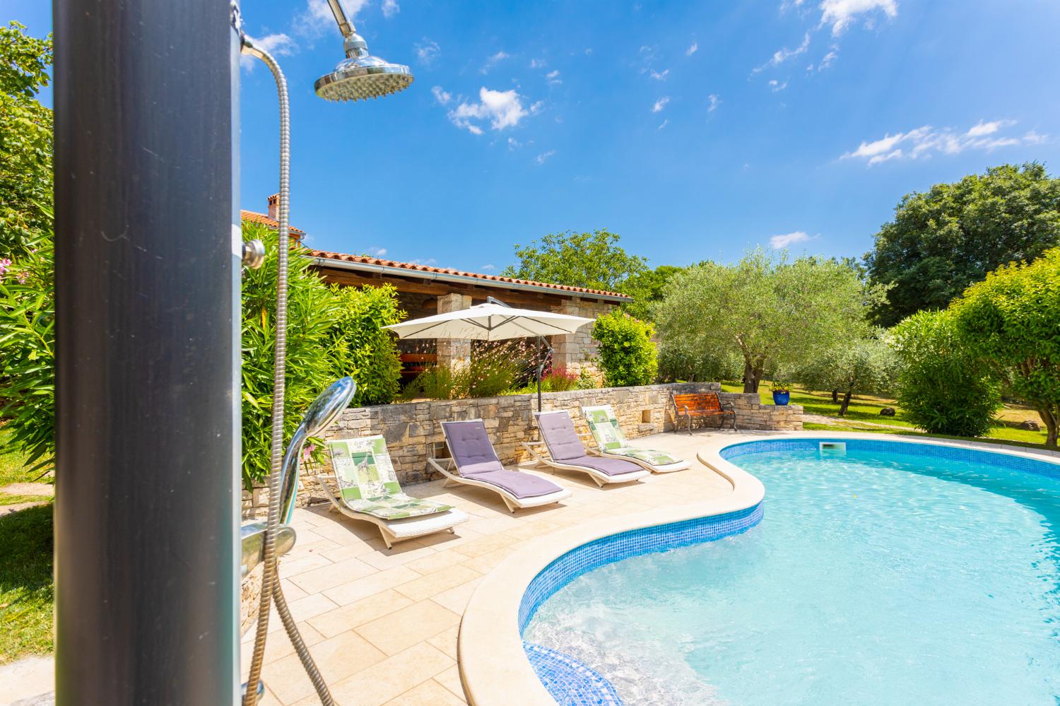 Private pool, terraces, and garden