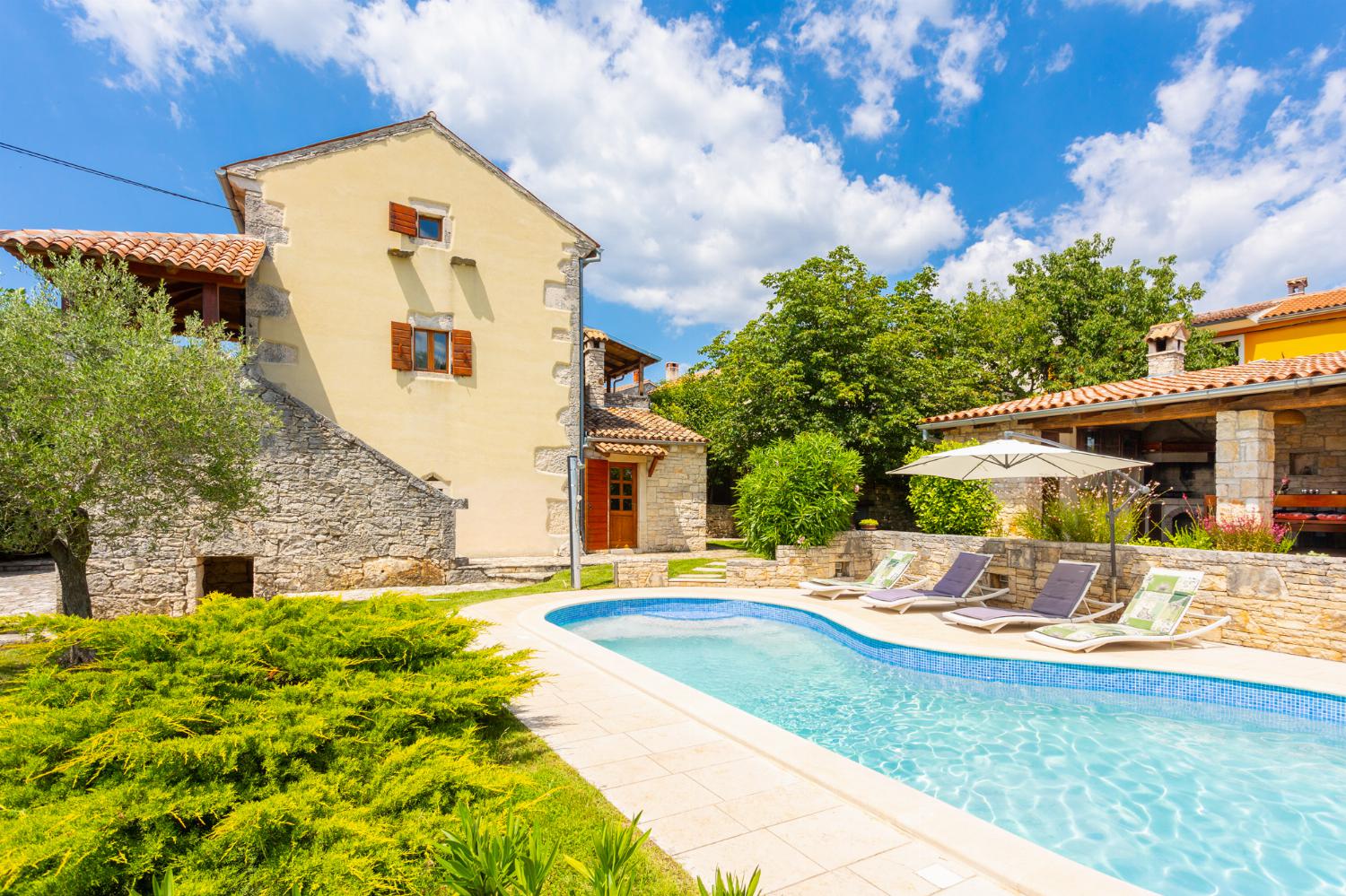 Beautiful villa with private pool, terraces, and garden