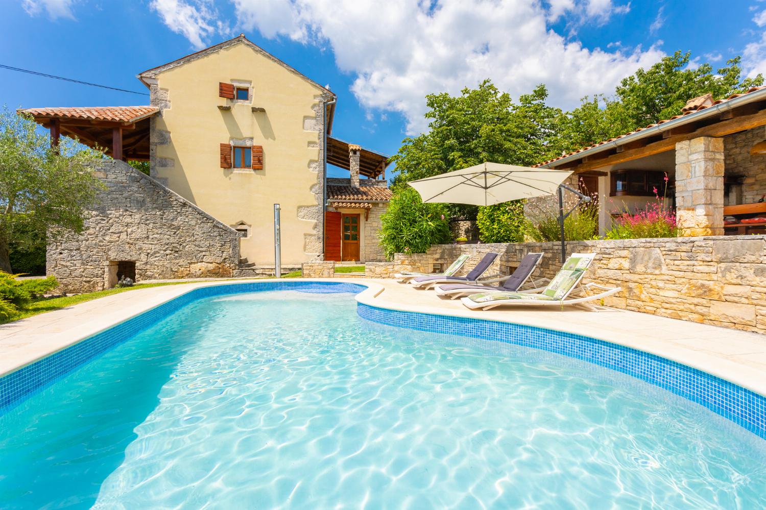 Beautiful villa with private pool, terraces, and garden