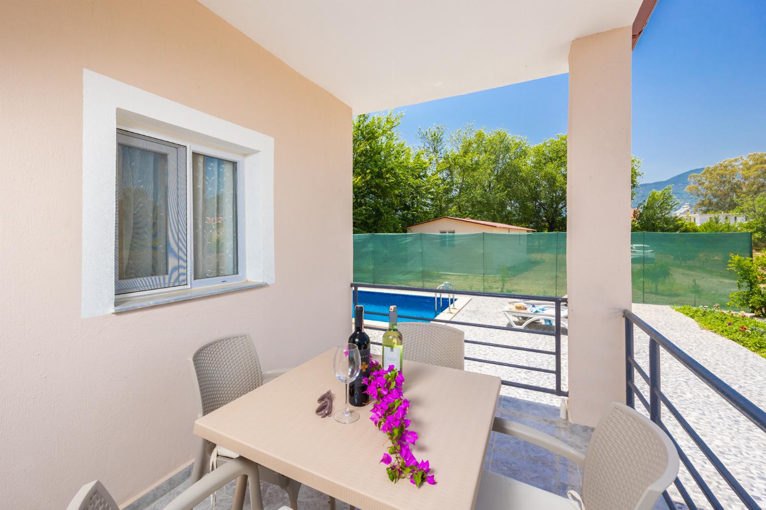Sheltered terrace area