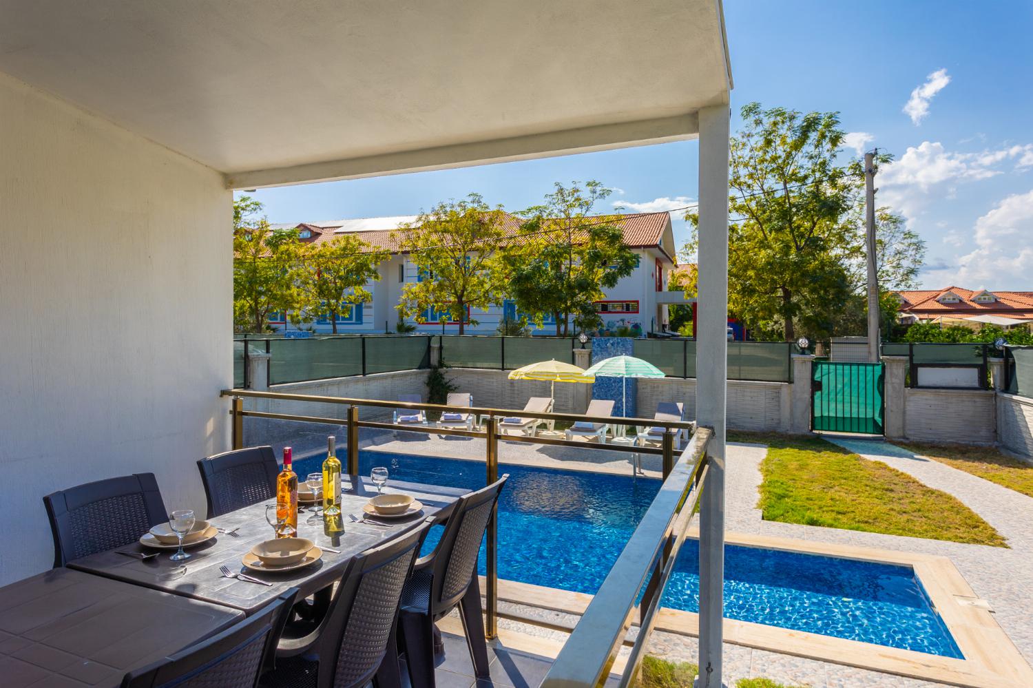 Sheltered terrace area