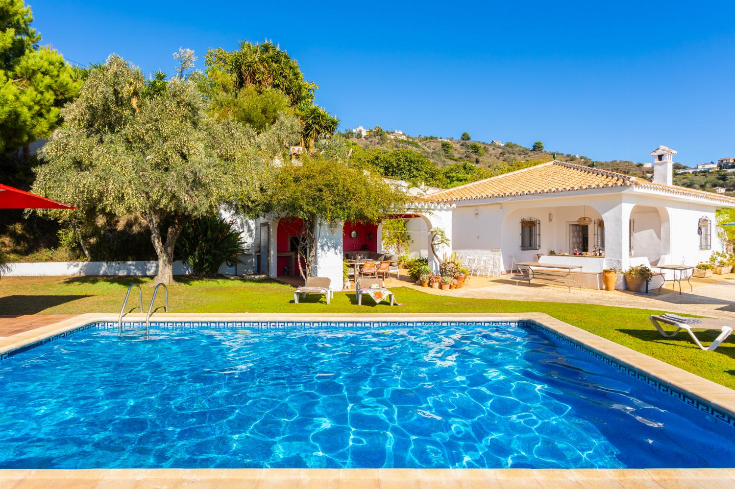 Beautiful villa with private pool, terrace, and garden with sea views