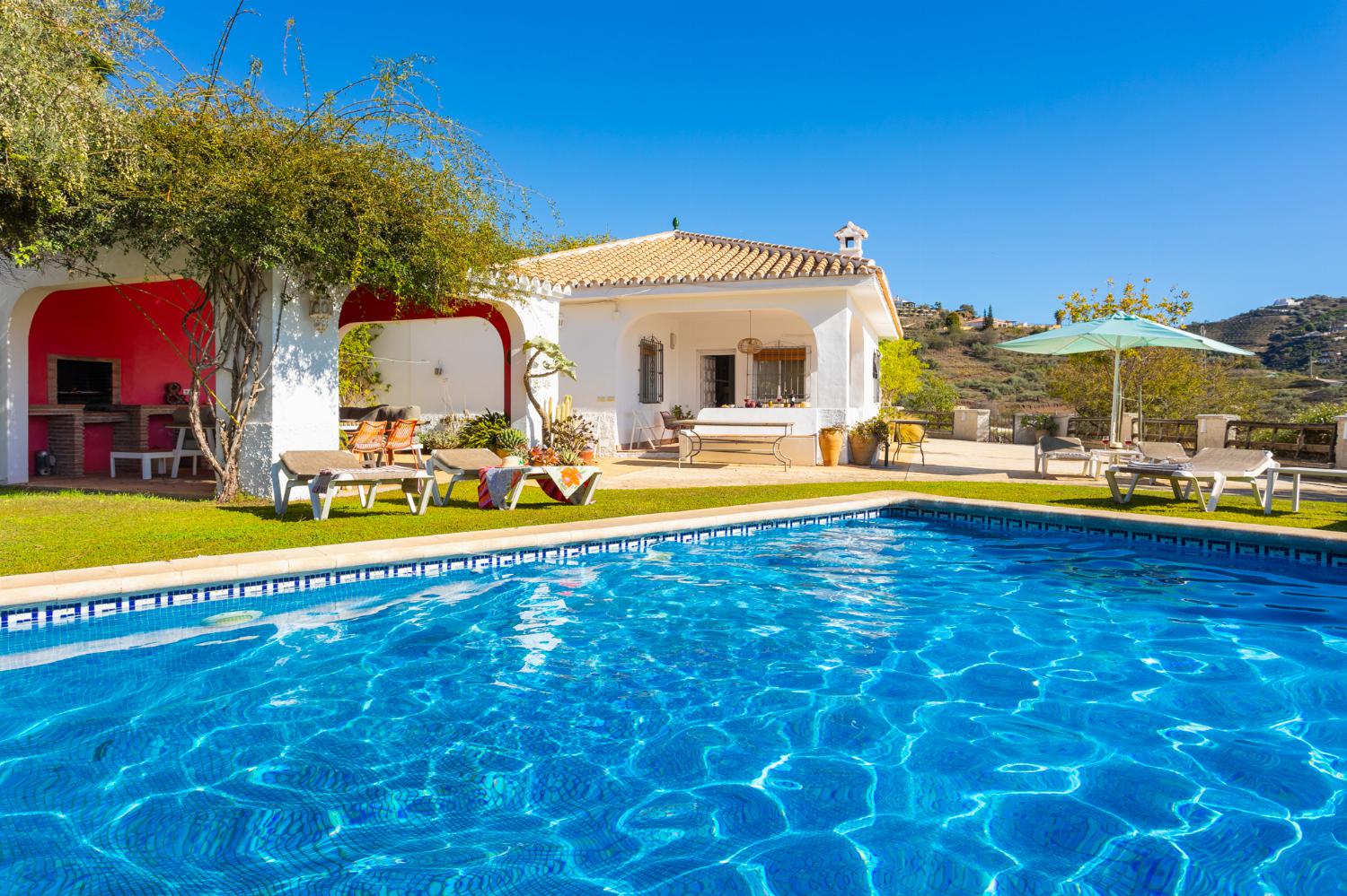 Beautiful villa with private pool, terrace, and garden with sea views
