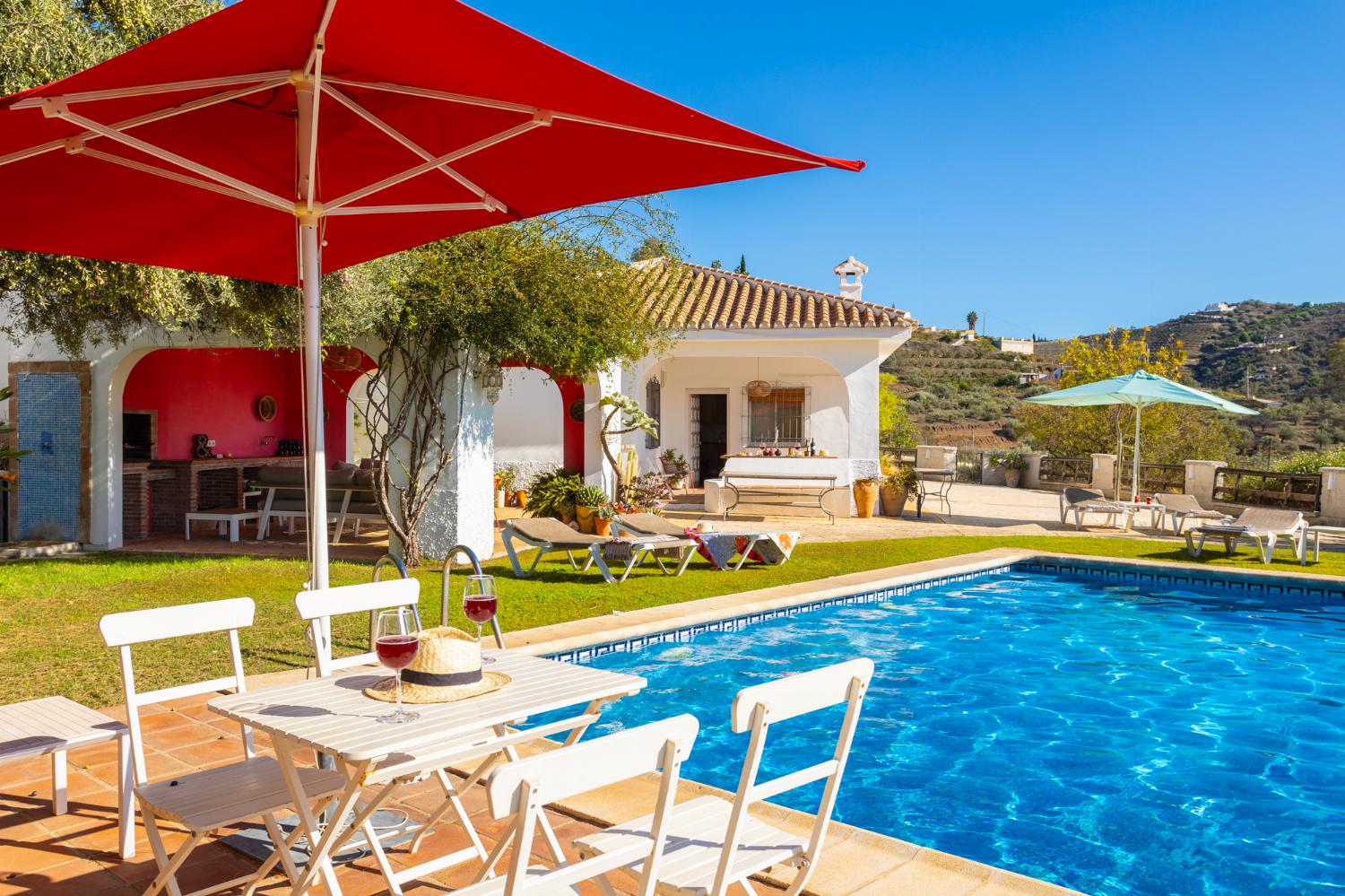 Beautiful villa with private pool, terrace, and garden with sea views