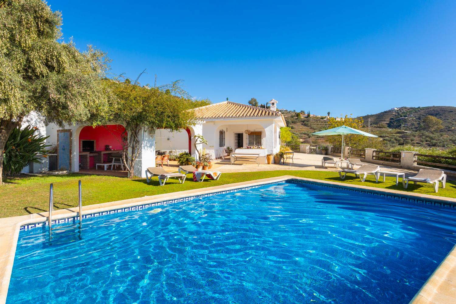 Beautiful villa with private pool, terrace, and garden with sea views