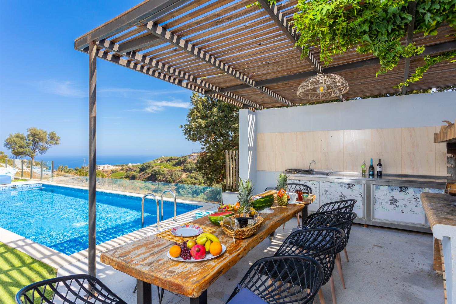 Terrace area with sea views