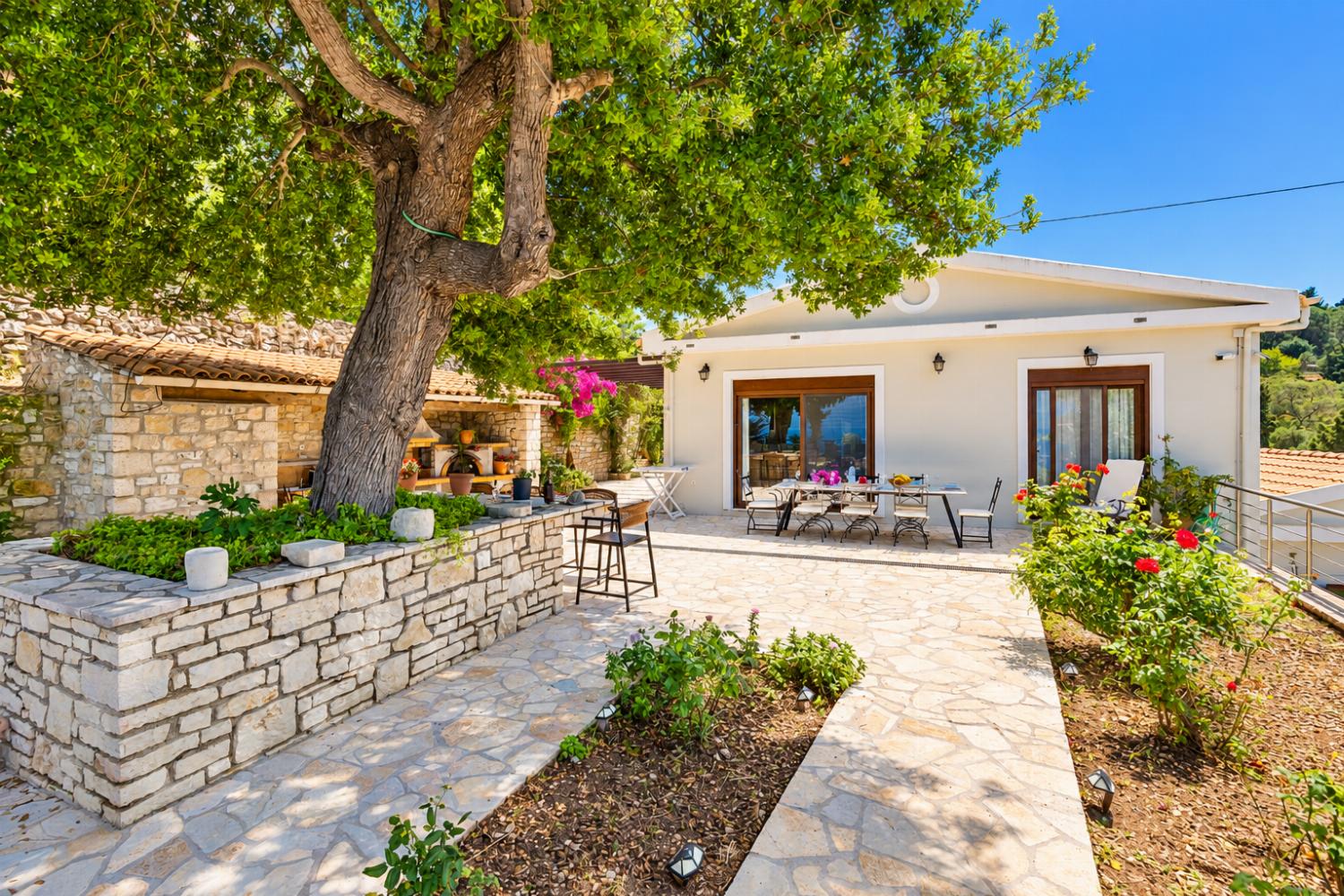 Terrace area with panoramic sea views