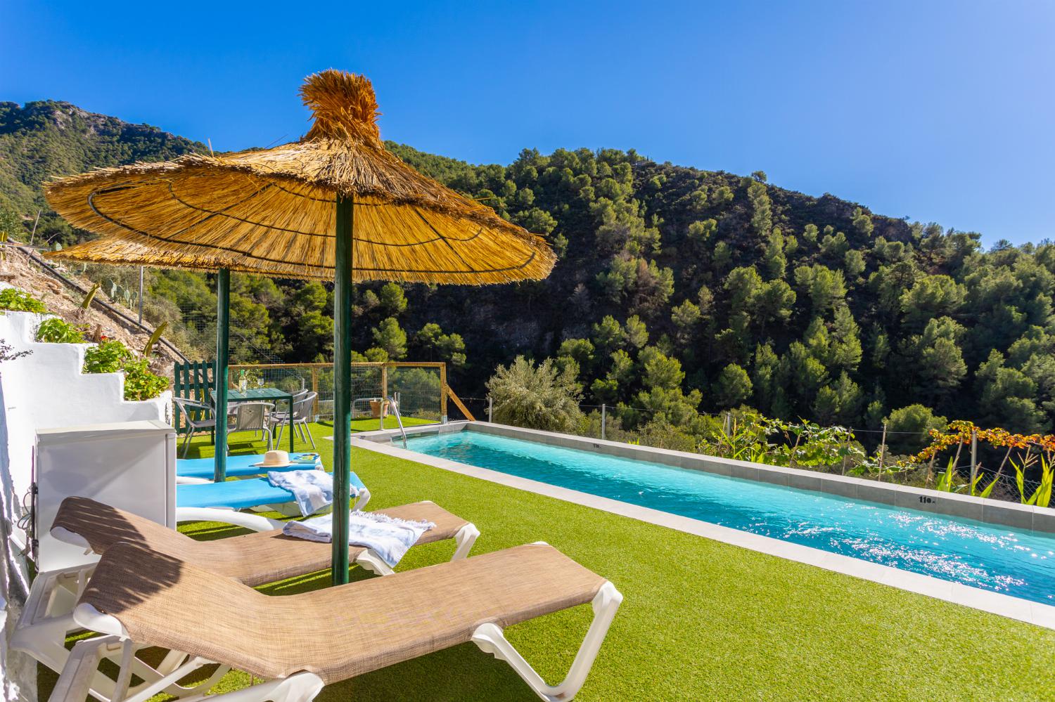 ,Private pool and terrace with views