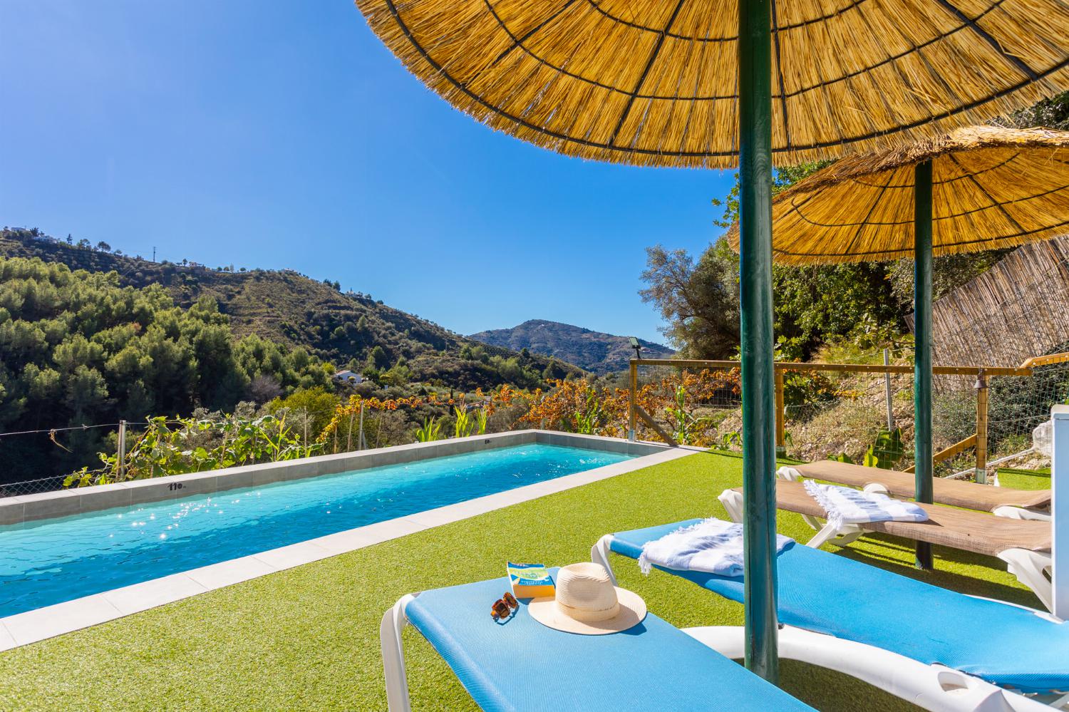 Private pool and terrace with views