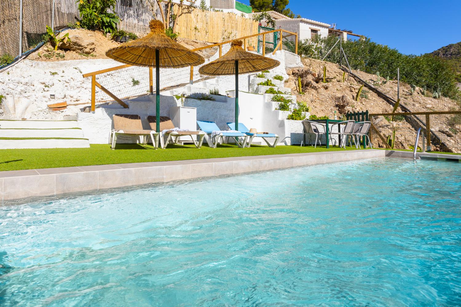 Private pool and terrace with views