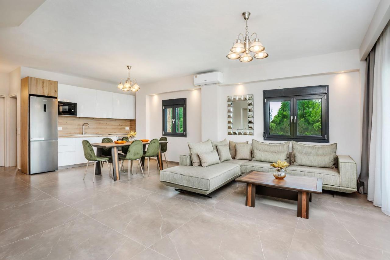 Open plan living room and kitchen