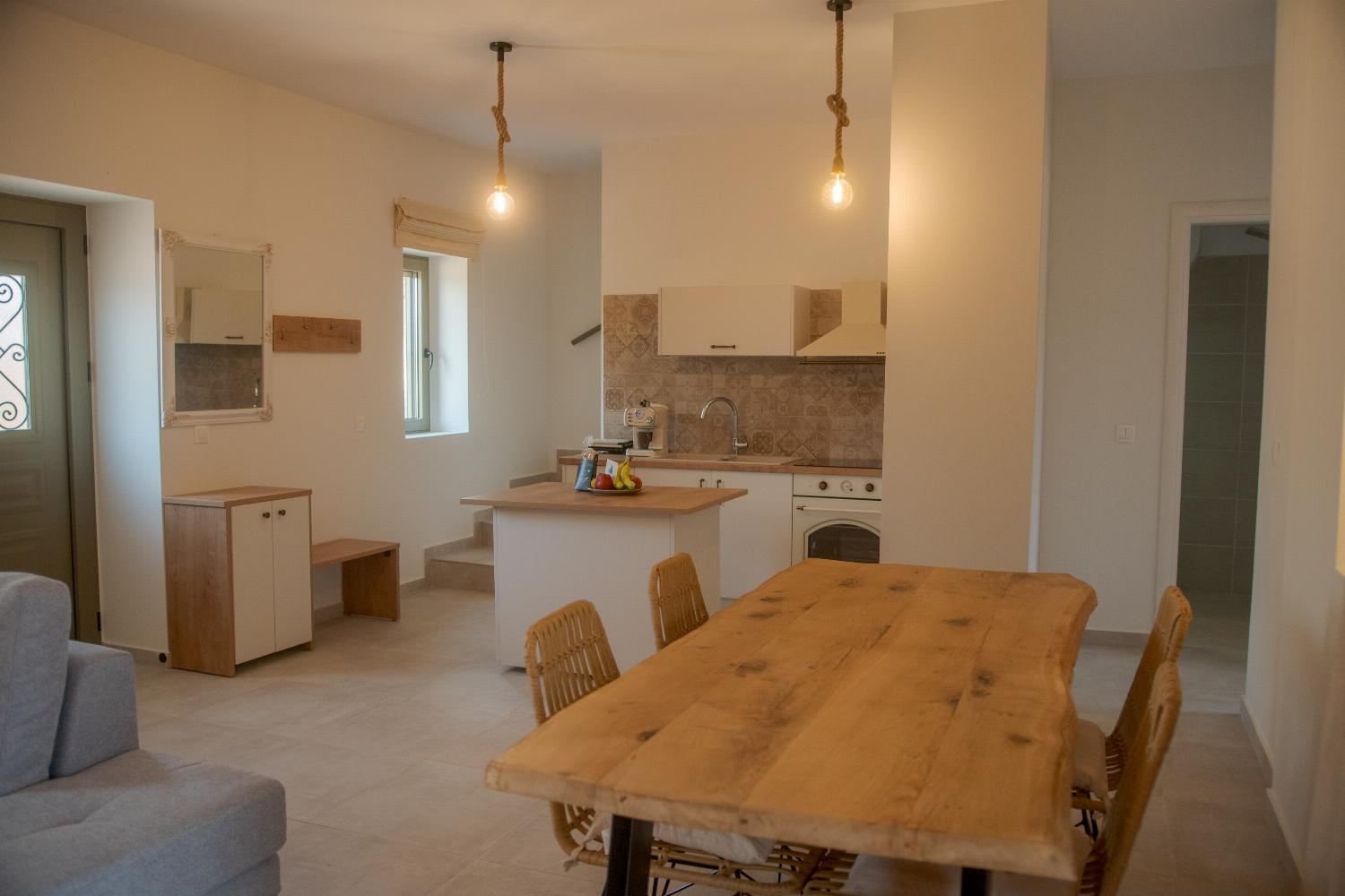 Dining area and kitchen