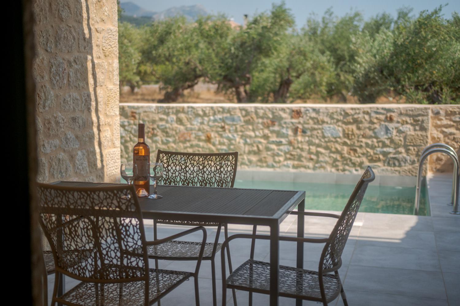 Outdoor dining table