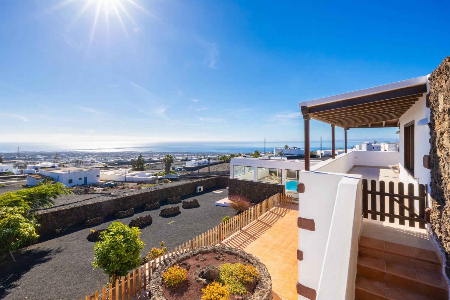 Terrace area with sea views