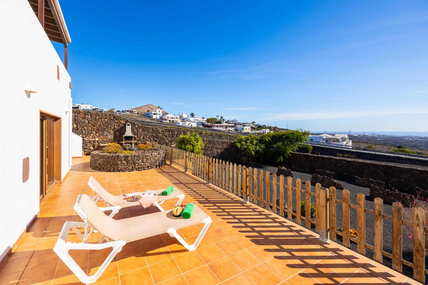 Terrace area with sea views