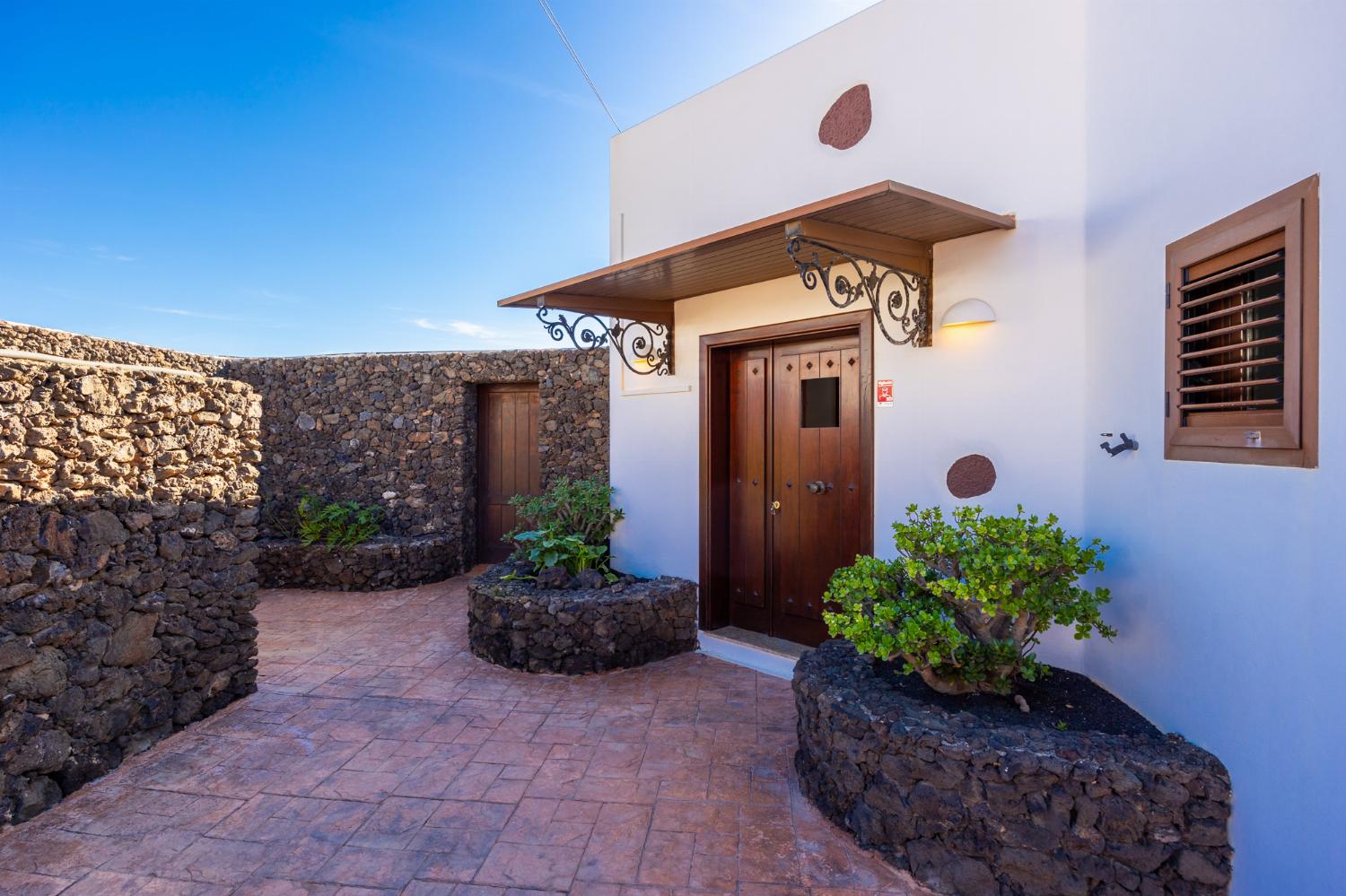 Entrance to villa