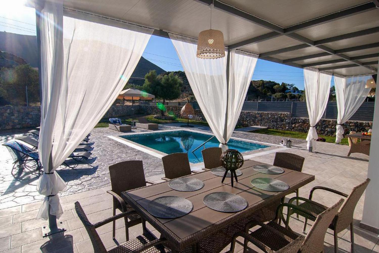 Sheltered terrace area