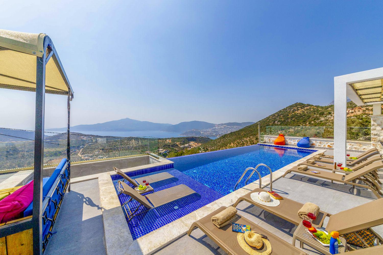 Beautiful villa with private pool and terrace with panoramic sea view