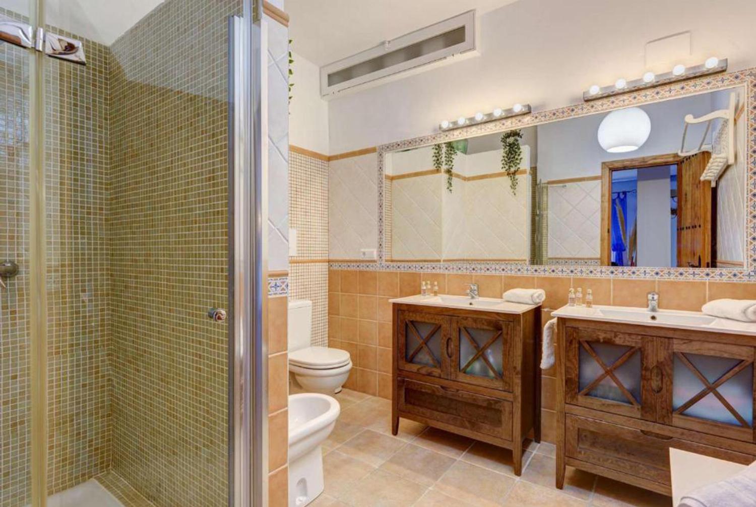 Family bathroom with shower and WC