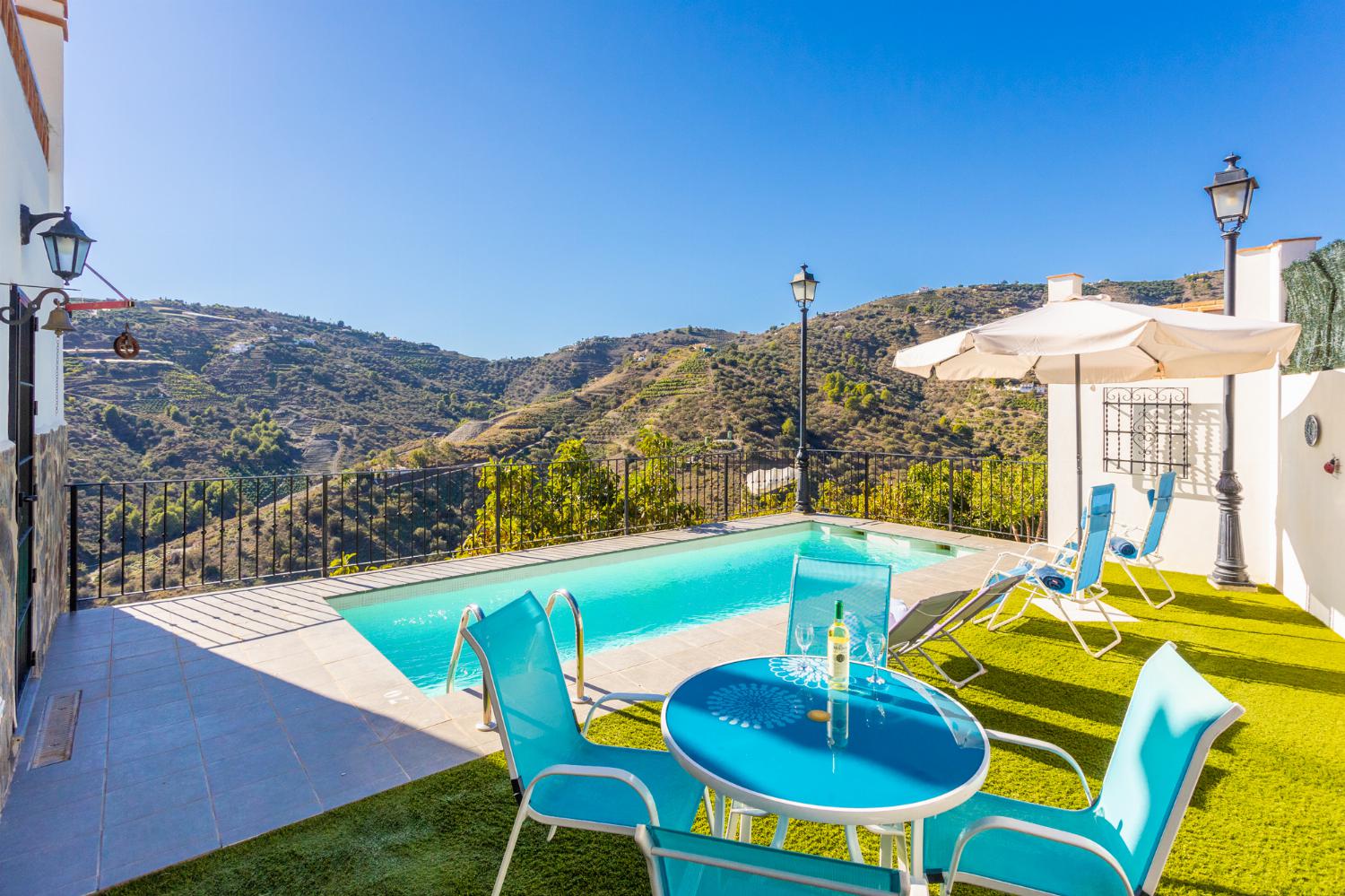 Private pool and terrace with views
