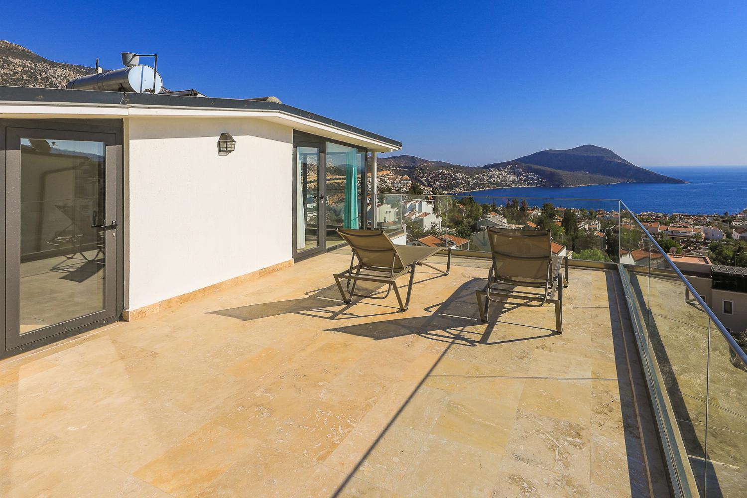 Terrace with panoramic sea views