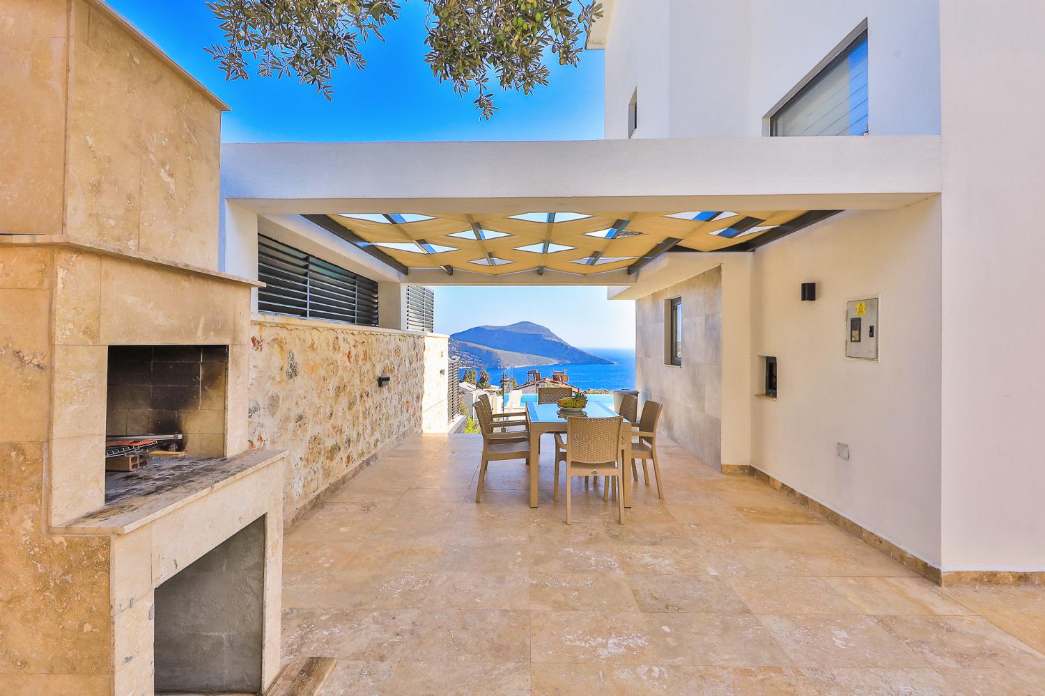 Outdoor area with barbecue 