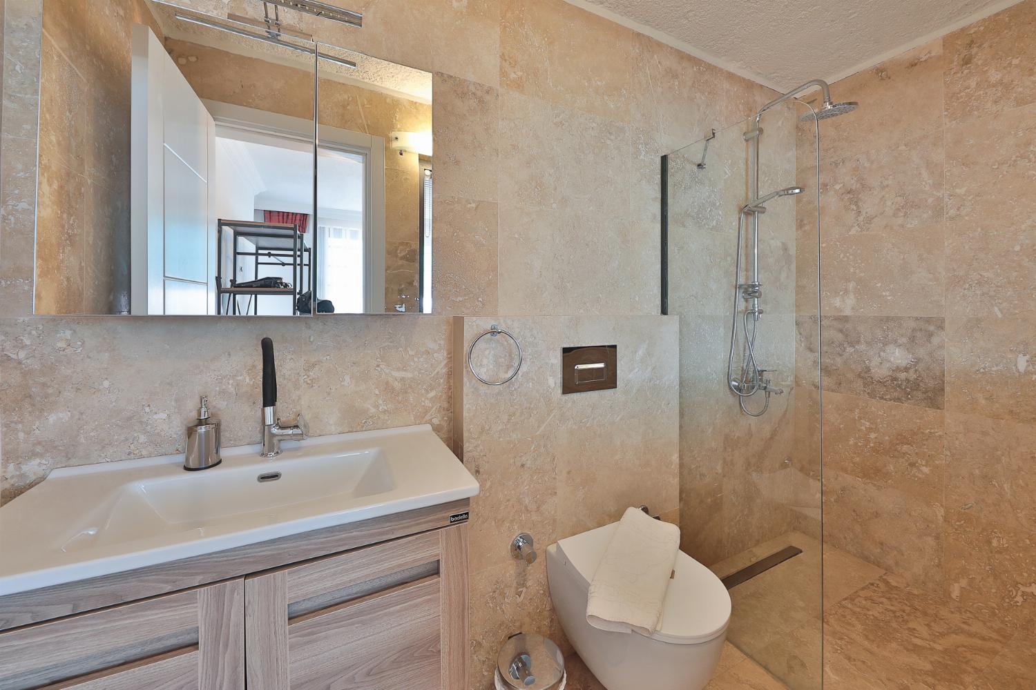 Ensuite bathroom with shower