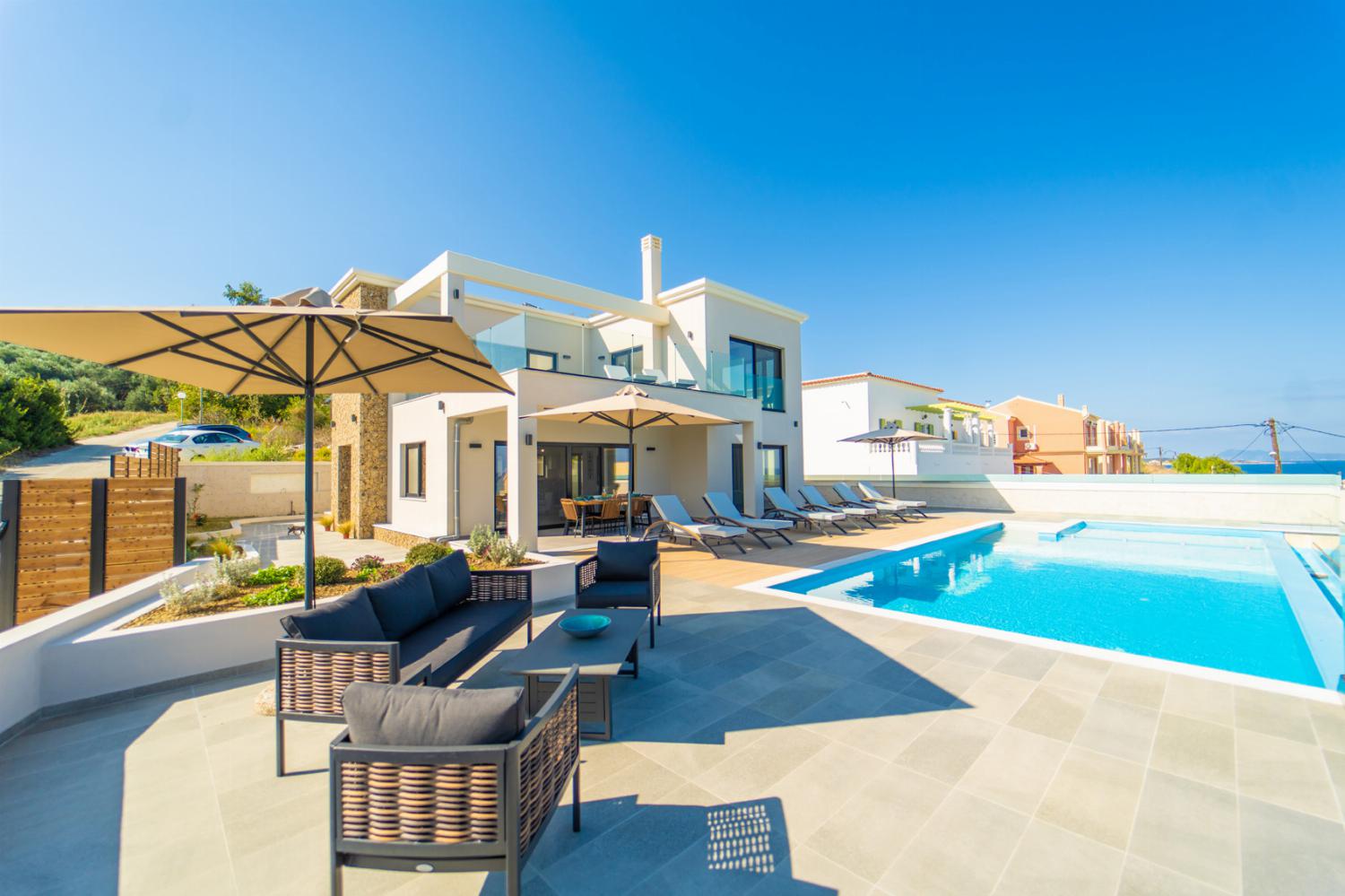 Beautiful villa with private infinity pool and terrace with panoramic sea views