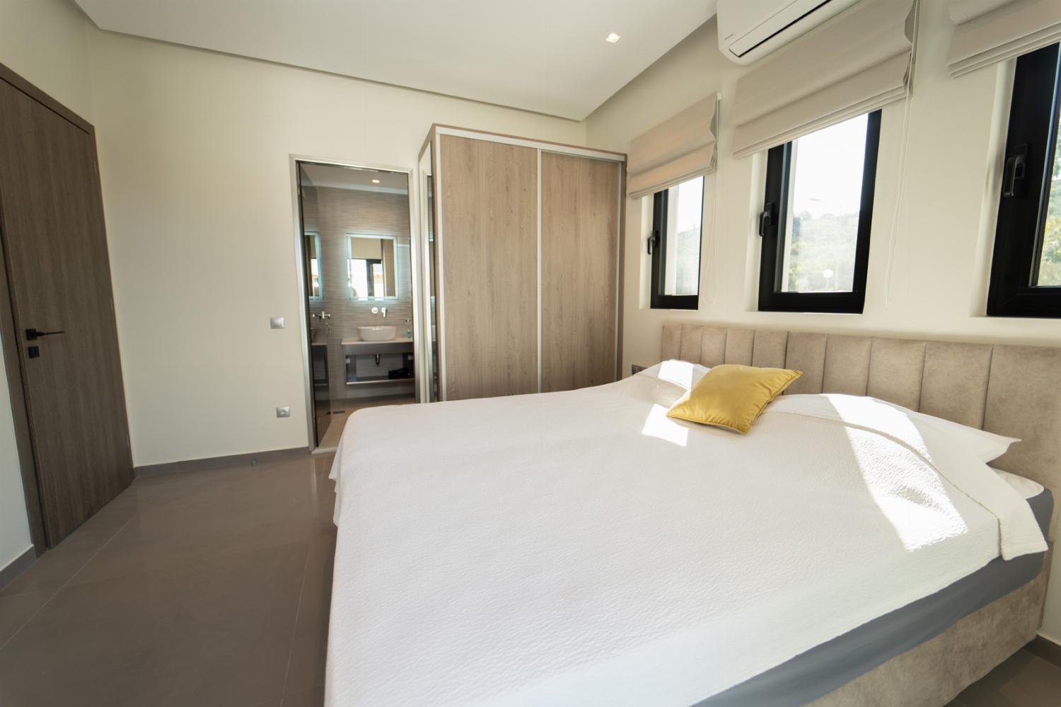 Double bedroom with A/C and with panoramic sea views