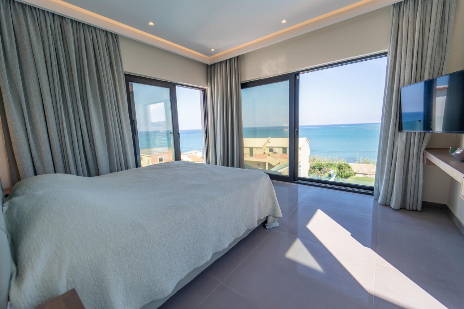 Double bedroom with A/C and with panoramic sea views
