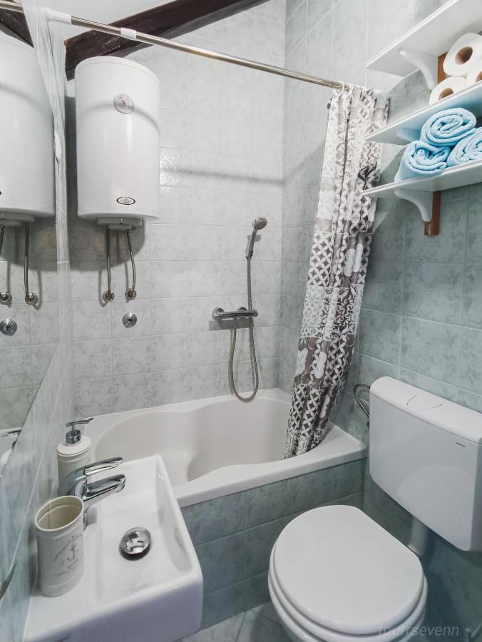 Family bathroom with bath